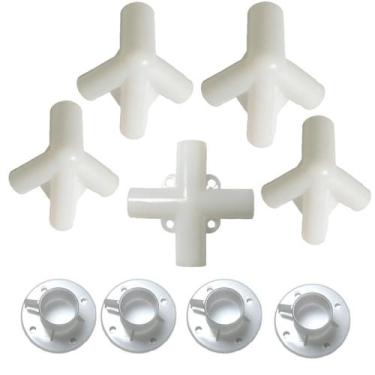 Imagem de Kit Conectores Gazebo 3x3m Tenda Universal 9 Peças Resistent - Save Sh