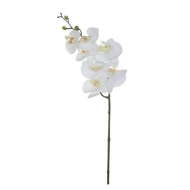 Imagem de Haste Flor Artificial Orquídea Phalaenopsis Real Toque X7 63cm - FLORE