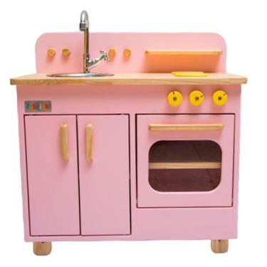 Imagem de Bancada com pia infantil - rosa  - Fabrink