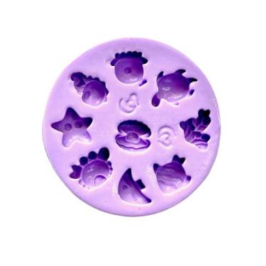 Imagem de F1660 molde de silicone fundo do mar confeitaria biscuit - confeitaria