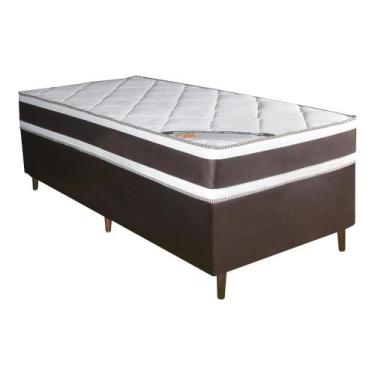 Imagem de Colchão Solteiro Molas Ensacadas Sater + Base 088X188X66 - Bom Pastor