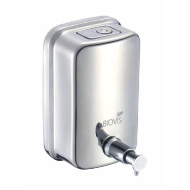 Imagem de Saboneteira Inox Condicionador Hidratante Gel Liquido 500 Ml Biovis