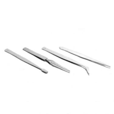 Imagem de Kit de Pinças para Artesanato Manutenção 4 Peças - Planeta