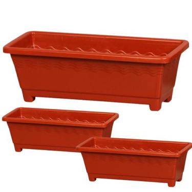 Imagem de Floreira Jardineira Vaso  9,5 L  Marron - Plasnew