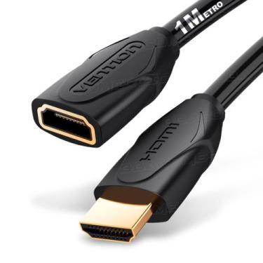 Imagem de Cabo Extensor Hdmi 2.0 4k 60Hz Para Consoles Tela Monitor 1m - VENTION