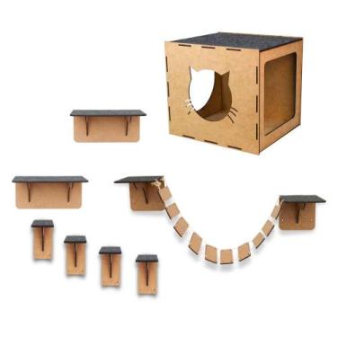 Imagem de Melhor Kit Playground Gatos Brinquedo Pet Animais de Estimação Ponte D