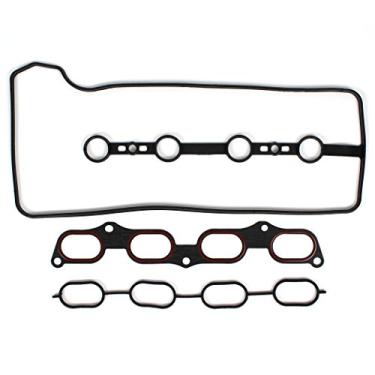 Imagem de CNS Conjunto de juntas de tampa de válvula com junta de coletor de admissão compatível com Lexus/Pontiac/Scion/Toyota 2.4L 2362CC L4 DOHC, ENG.Code "2AZFE" "2AZFXE"