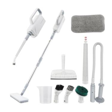 Imagem de YWJLQH Aspirador de pó vertical Steam Mop Aspirador de pó elétrico Vaporizador doméstico para cozinha Pêlos de animais Pisos duros Uso doméstico e automotivo, Plugue Do Reino Unido