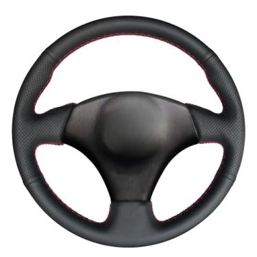 Imagem de MEWANT Capa de volante costurada à mão para Toyota RAV4 1998-2003/Celica 1999-2006/Corolla (EUA) 2003-2008/Matrix 2002-2008/MR2 1999-2007/Supra 1996-2002/Caldina 19977 -2002