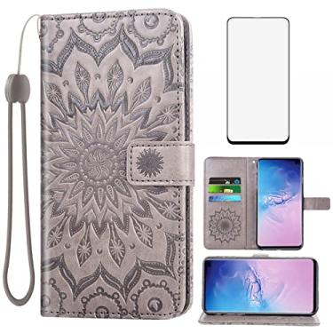 Imagem de Capa de telefone para Samsung Galaxy S10e carteira com protetor de tela de vidro temperado, capa flip magnética de couro, suporte de cartão, acessórios para celular Glaxay S 10e Gaxaly 10se Galaxies