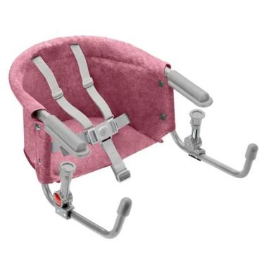 Imagem de Cadeira de Alimentação de Encaixe em Mesa 6M-15KG Multikids Baby Click N' Clip Rosa - BB378 BB378