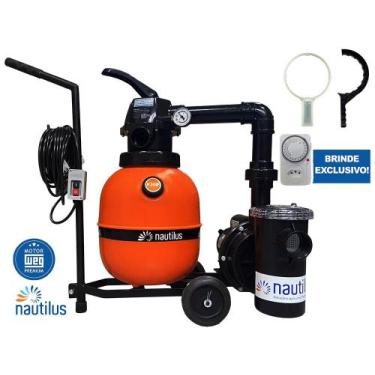 Imagem de Carrinho Filtro E Bomba F300 Para Piscinas 16.000 Nautilus