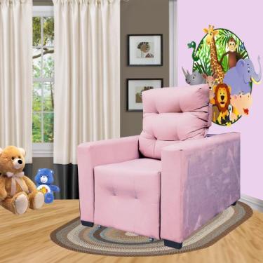 Imagem de Poltrona De Amamentação E Decoração Quarto Sala Reclinável Leticia - B