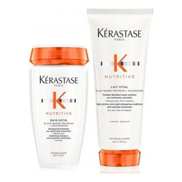 Imagem de Kit Kérastase Nutritive Bain Satin 250ml + Lait Vital 200ml