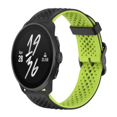 Imagem de Gheper Pulseira de substituição compatível com Suunto Race/Race S/Vertical/9 Peak Pro/9 Peak/5 Peak, acessório para smartwatch, de silicone macio, respirável, 22 mm