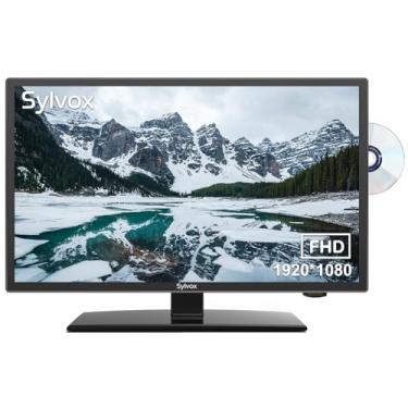 Imagem de SYLVOX TV de 24 polegadas 12/24 volts CC 1080p Full HD RV TV, leitor de DVD integrado, com função de redução de ruído base e digital