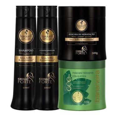 Imagem de Kit Haskell Cavalo Forte + Máscaras Cavalo E Bananeira