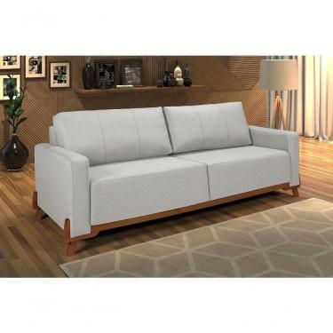 Imagem de Sofá Maldivas 1,70 Linho Fixo Base Madeira Living Império Linho 185