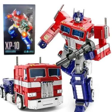 Imagem de Optimus Prime Transformers Action Figure Metal Alloy Mecha Robot Para 