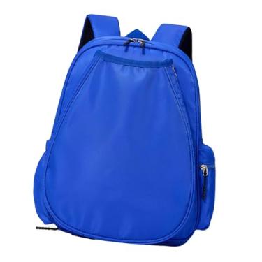 Imagem de Deevoka Mochila de tênis, bolsa esportiva para atividades ao ar livre, bolsa de badminton portátil multifuncional resistente à água com compartimento para, Marinha
