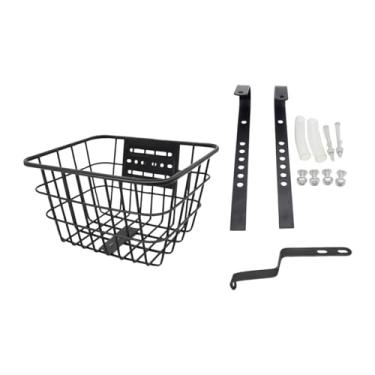 Imagem de rockible Cesta de bicicleta infantil, fácil instalação, leve, com guidão frontal, para meninos, compras, passeios, parques ao ar livre, Sem Tampa