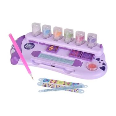 Imagem de Lilihuimaoyi Kit de Pulseira com Adesivo de Faça Você Mesmo, Conjunto de Fabricação de Joias para Crianças, Brinquedo de Joalheria Prático, Artesanato Faç