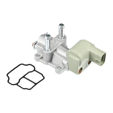 Imagem de X AUTOHAUX Válvula de controle de ar ocioso IACV para Honda Civic CX DX EX HX LX GX 1996-2000 para Acura EL 1997-2000 1.6L SOHC com junta 16022-P2A-J01 AC186 IAC186