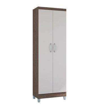 Imagem de Armário Multiuso 2 Portas Poquema Chocolate/offwhite