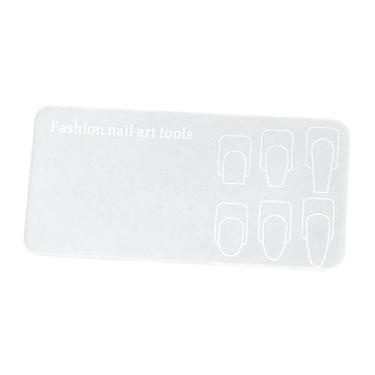 Imagem de ChuYiElegance Suporte para Paleta de Nail Art, Ferramenta de Mistura Multifuncional, Placa de Exposição, Paleta de Esmaltes para Pigmentos, Cores Mistas, Sombras Co, Branco