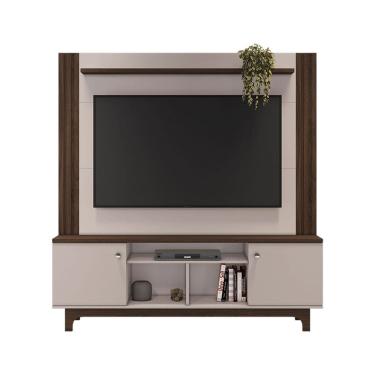 Imagem de Estante Home para TV até 65 Polegadas Bálsamo JCM Móveis Café Soft/Off