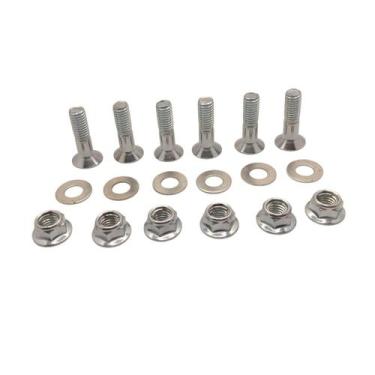 Imagem de Kit 6 Parafuso Coroa C/Porca Nxr Bros 150 Xr Tornado 250 - Rt Motors