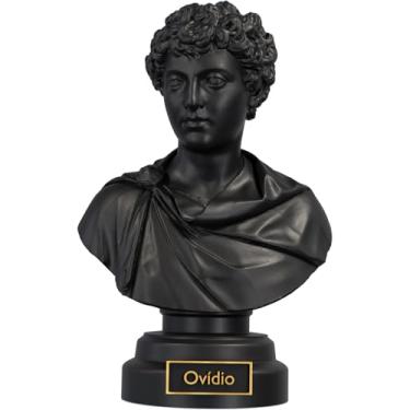Imagem de Estátua Busto Ovídio - Poeta Romano (Cor Aurum Noctis)