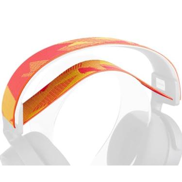 Imagem de SOULWIT Faixa de Cabeça Flexível de Tecido de Reposição para SteelSeries Arctis 7/7+/7X/7X+/7P/7P+/9/9X/Pro/Prime Fones de Ouvido, Almofada de Faixa de Cabeça para Reparo - Laranja