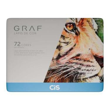 Imagem de Lapis De Cor Redondo Cis Graf 72 Cores Lata - SERTIC