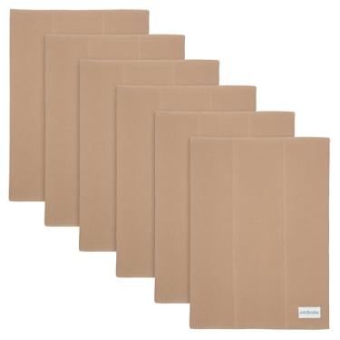 Imagem de Comfy Cubs Conjunto de panos para arrotar bebês (pacote com 6) - grande, 6 camadas, ultra absorvente 100% algodão para bebês cuspir, babar e bagunçar - presentes de bebê recém-nascidos macios, suaves