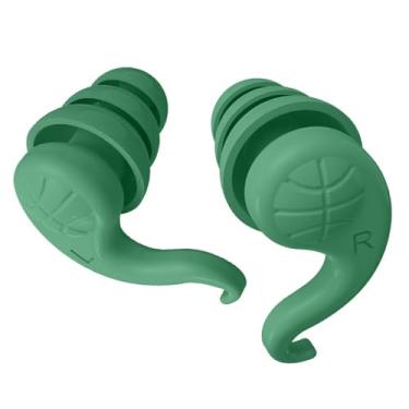 Imagem de Ysyqkn Protetor Auricular para Sono, Reutilizável, Isolamento Sonoro, Acessório para Viagens, Verde