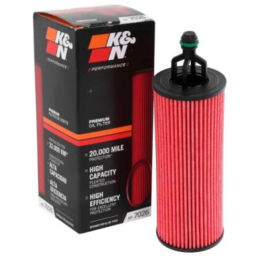 Imagem de K&N Filtro de óleo premium: projetado para proteger o seu motor: serve para modelos CHRYSLER, JEEP e DODGE (veja a descrição do produto para informações completas de montagem) HP-7026
