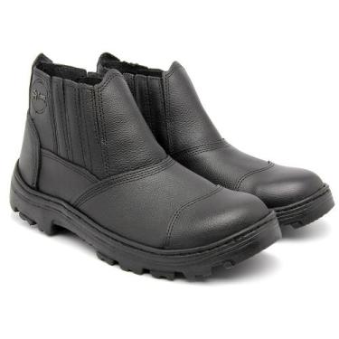 Imagem de Bota de Segurança Motociclista Unissex em Couro Cano Médio Adventure -