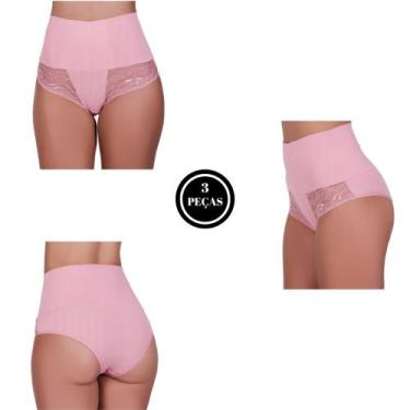 Imagem de Kit 3 Calcinha Cinta Modeladora Compressão Cós Alto -c13 KIT 3 FERNAND