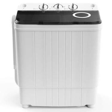Imagem de Máquina de lavar portátil COSTWAY 8kg Washer 3.5kg Spinner, 110V