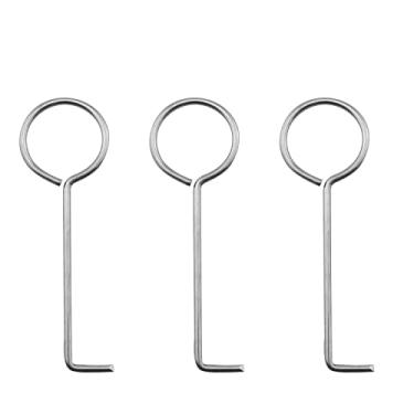 Imagem de DGHAOP 3 ganchos de drenagem de chuveiro de aço inoxidável de 9 cm para ferramenta de remoção de grade de ralo de chuveiro