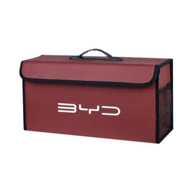 Imagem de Caixa Organizadora De Porta-Malas De Couro Dobrável Para BYD Atto 3 Yu