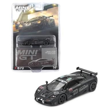 Imagem de Diecast Model Car Compatible with Mini GT 1:64 McLaren F1 GTR #59 1995 Le Mans 24Hr Winner Post-Race Weathered Matte Black Limited Edition MGT00870