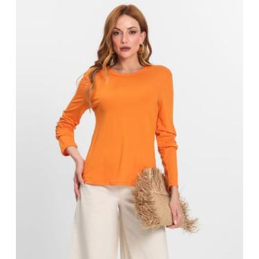 Imagem de Blusa Manga Longa Select Laranja, P, Laranja