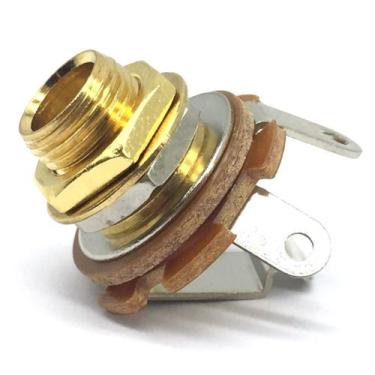 Imagem de Jack Mono Guitarra / baixo p10 Saída Aberto Dourado MJ2GD - SPIRIT