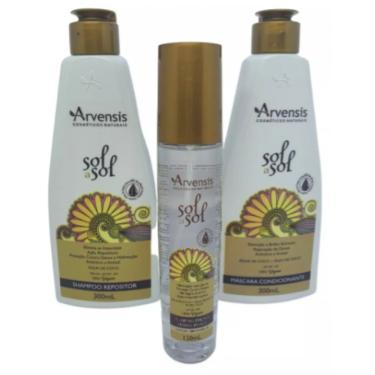 Imagem de Kit Proteção Solar Dos Fios Shampoo +Máscara + Spray Elixir Arvensis