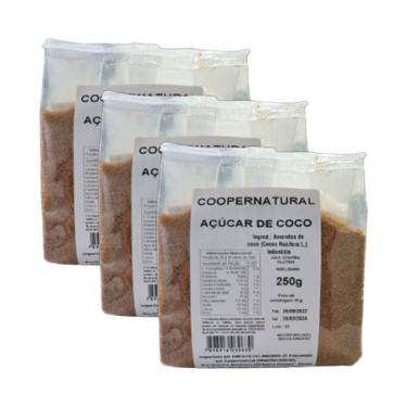 Imagem de Kit 3X: Açúcar de Coco Coopernatural 250g