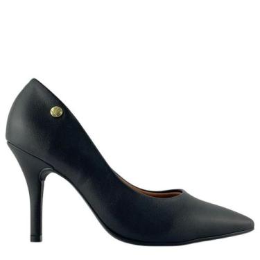 Imagem de Sapato Scarpin Vizzano Feminino Casual Salto Alto, Preto, 37
