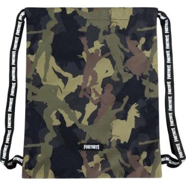 Imagem de Mochila Saco Bolsa Bag Fortnite Camo Fortnite - Xeryus, Verde escuro