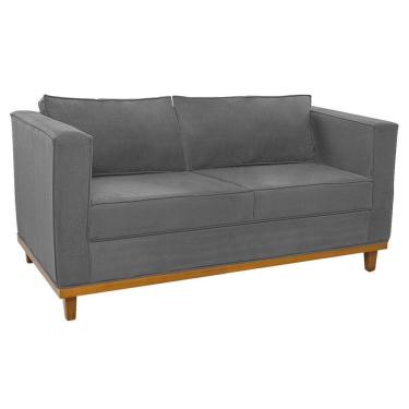 Imagem de Sofá 2 Lugares Europa Suede Cinza
